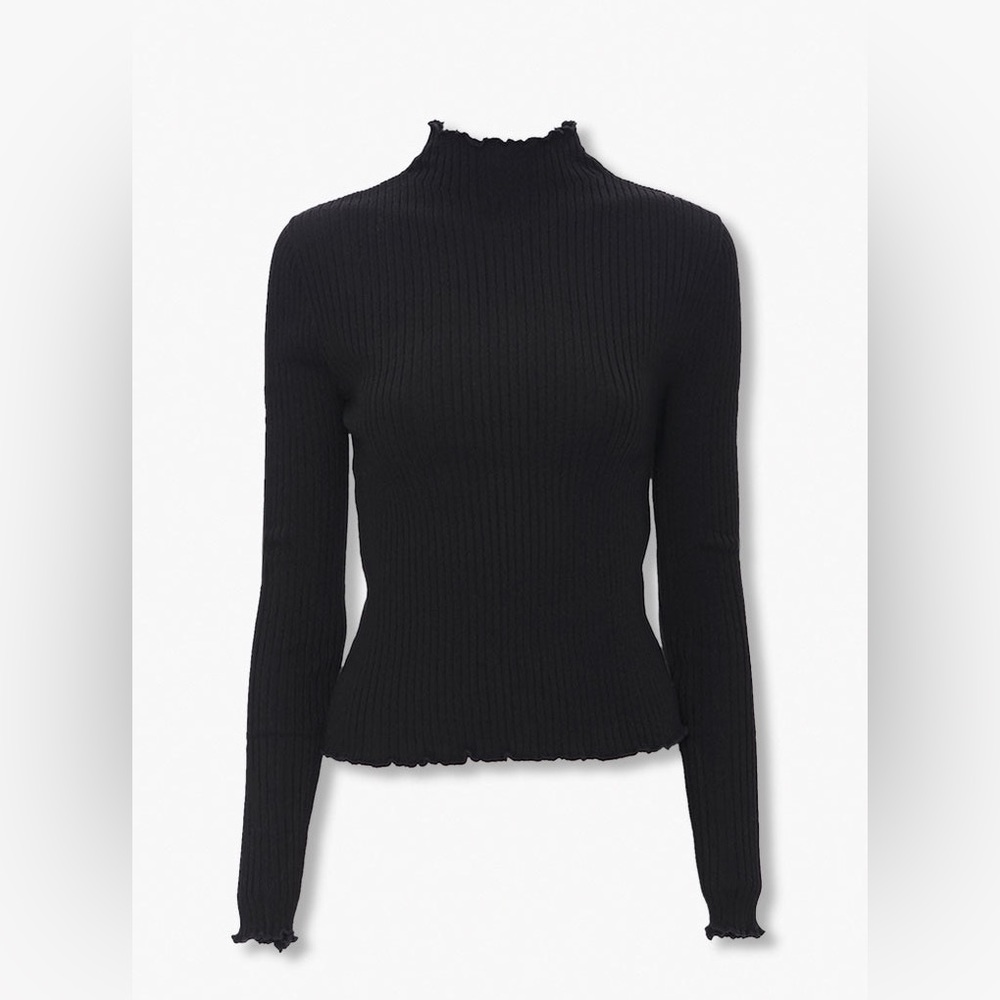 Forever 21 Lettuce Edge Long Sleeve